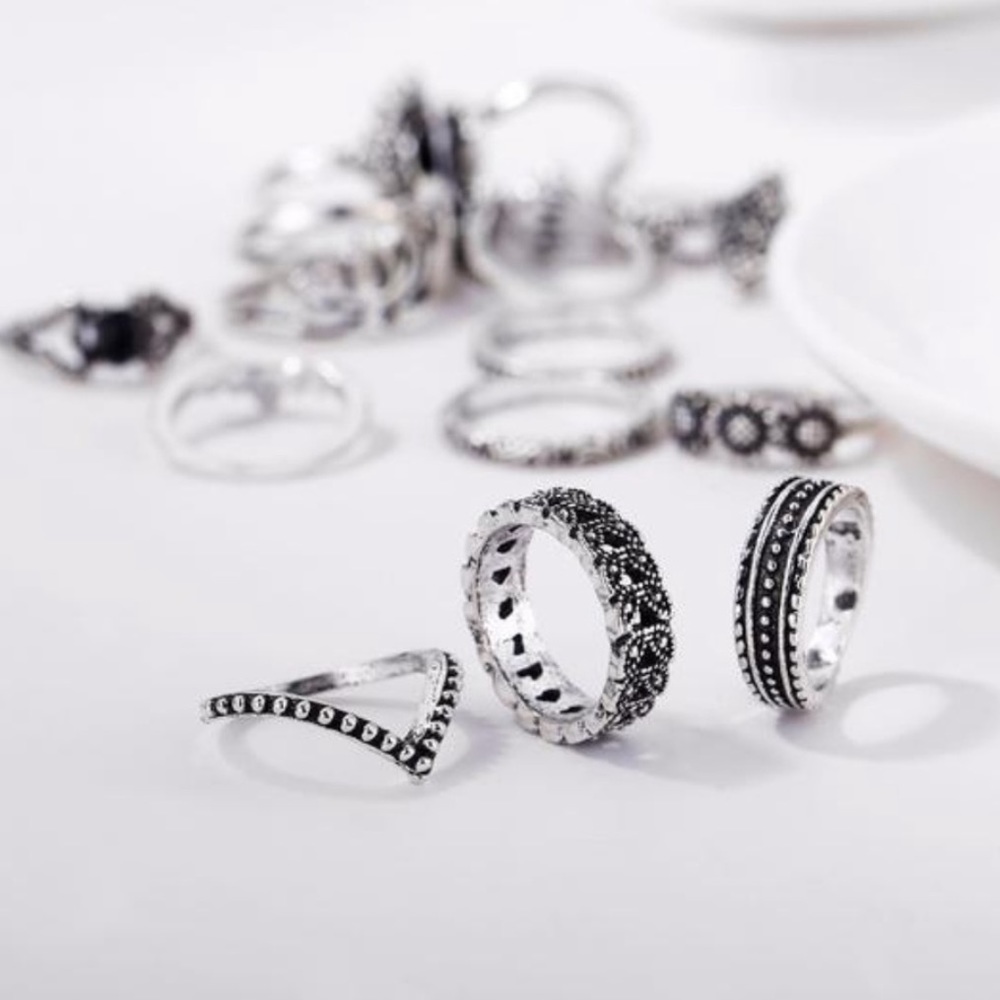 ♛ Ártemis Midi Rings Set - Picture 7 of 8